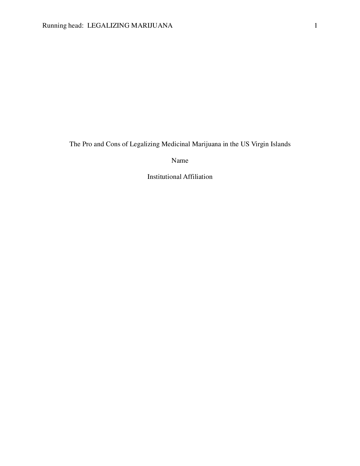 Preview image for The Pro and Cons of Legalizing Medicinal Marijuana in the US Virgin Islands